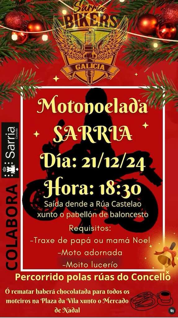 Motonoelada en Sarria