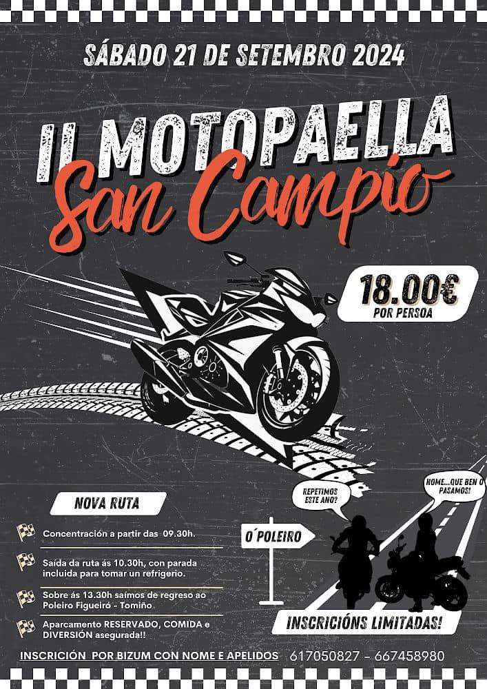 Motopaella de San Campio  en Tomiño