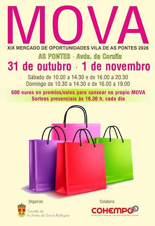 Fechas, información, programa, cartel, imágenes, mapa y ubicación de MOVA - Mercado de Oportunidades (2026)  en  As Pontes de García Rodríguez