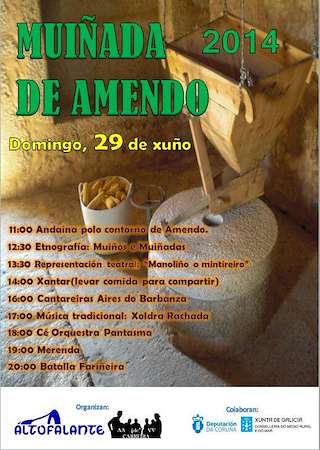 Muiñada de Amendo en Ribeira