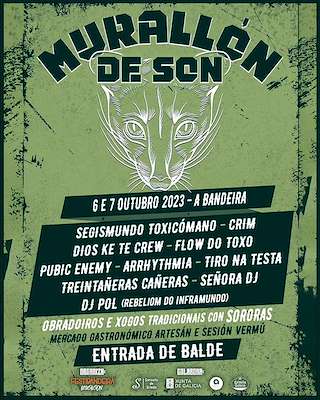 Murallón de Son de Bandeira en Silleda