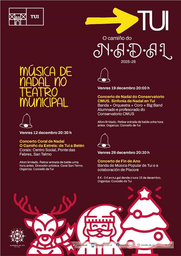 Música de Nadal no Teatro Municipal (2025) en Tui