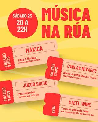 Fechas, información, programa, cartel, imágenes, mapa y ubicación de Música na Rúa  en  Oleiros