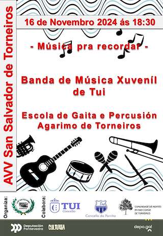 Fechas, información, programa, cartel, imágenes, mapa y ubicación de Música Pra Recordar  en  Tui