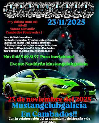 Fechas, información, programa, cartel, imágenes, mapa y ubicación de Mustanclub Galicia (2025)  en  Cambados