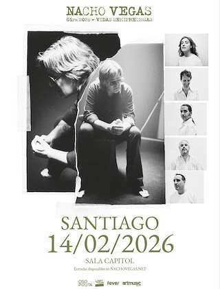 Fechas, información, programa, cartel, imágenes, mapa y ubicación de Nacho Vegas -  Vidas Semipreciosas (2026) en Santiago de Compostela
