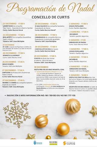 Programa de Navidad – Cabalgata de Reyes en Curtis