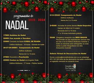 Programa de Navidad – Recepción de Reyes (2025-2026) en San Cristovo de Cea