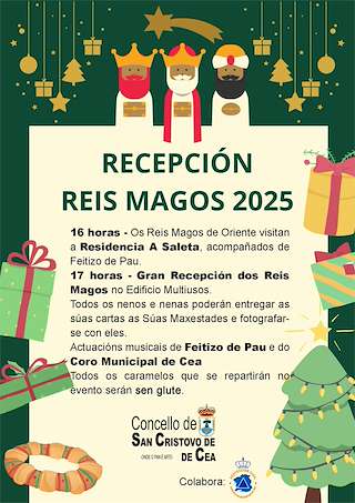 Programa de Navidad – Recepción de Reyes (2025-2026) en San Cristovo de Cea