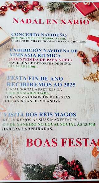 Navidad de Xarío - Visita de los Reyes (2025-2026) en Miño