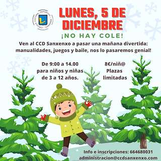 Programa de Nadal do CCD Sanxenxo