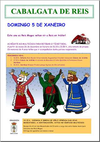 Programa de Nadal - Cabalgata de Reis en Rois