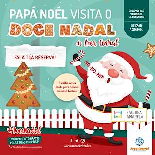 Programa de Nadal do Área Central en Santiago de Compostela