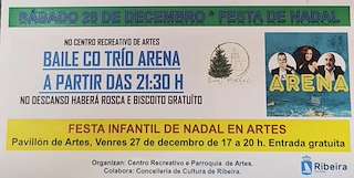 Fechas, información, programa, cartel, imágenes, mapa y ubicación de Nadal Cultural de Artes   en  Ribeira