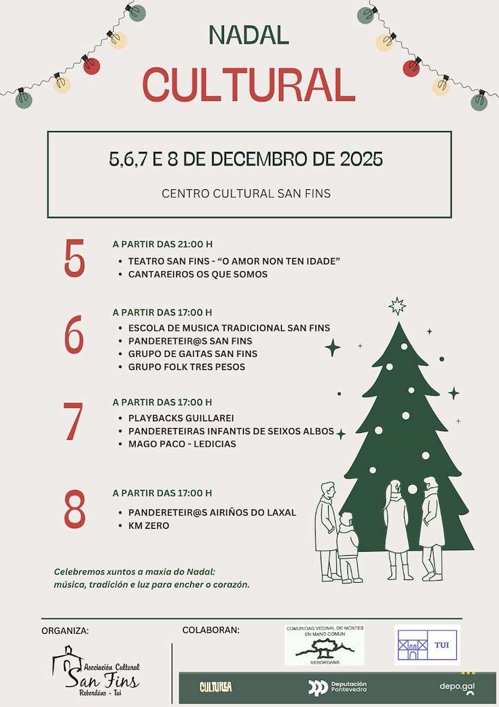 Programa de Navidad de San Fins de Rebordáns en Tui