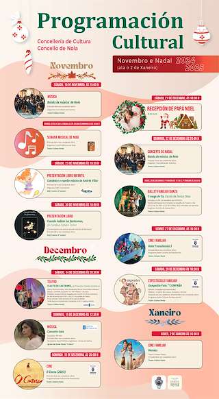 Fechas, información, programa, cartel, imágenes, mapa y ubicación de Nadal Cultural  en  Noia