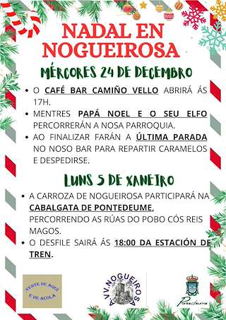 Fechas, información, programa, cartel, imágenes, mapa y ubicación de Nadal de Nogueirosa (2025-2026)  en  Pontedeume