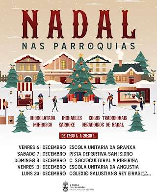 Fechas, información, programa, cartel, imágenes, mapa y ubicación de Nadal nas Parroquias  en  A Pobra do Caramiñal