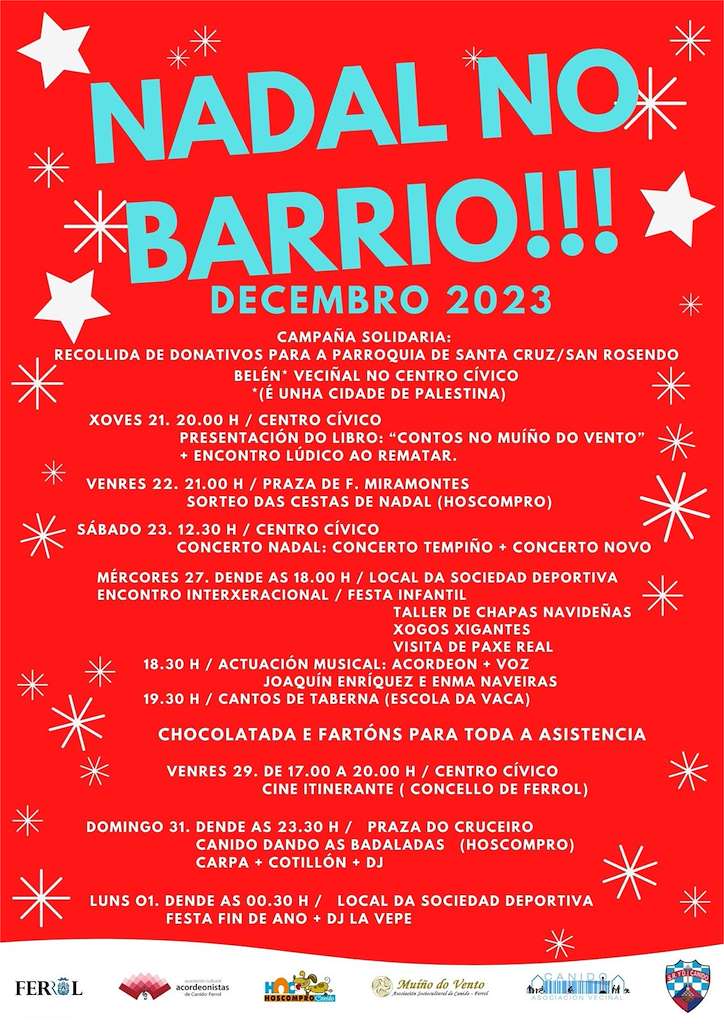 Nadal no Barrio de Canido (2022) en Ferrol