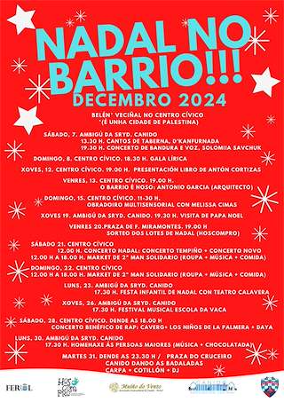 Fechas, información, programa, cartel, imágenes, mapa y ubicación de Nadal no Barrio de Canido  en  Ferrol