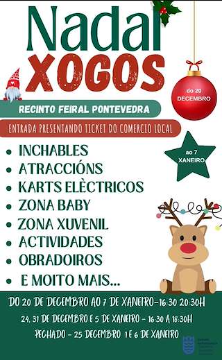 Fechas, información, programa, cartel, imágenes, mapa y ubicación de Nadal Xogos  en  Pontevedra