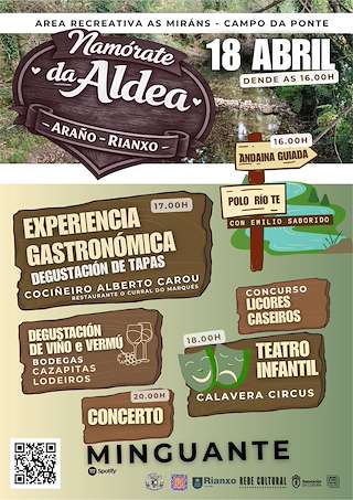 Fechas, información, programa, cartel, imágenes, mapa y ubicación de Namórate da Aldea (2026) en Rianxo