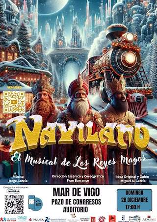 Fechas, información, programa, cartel, imágenes, mapa y ubicación de Naviland - El Musical de los Reyes Magos (2025)  en  Vigo