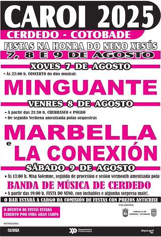 Fechas, información, programa, cartel, imágenes, mapa y ubicación de Neno Xesús de Caroi  en  Cerdedo-Cotobade