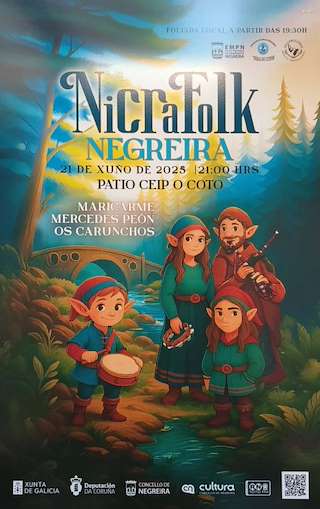 Fechas, información, programa, cartel, imágenes, mapa y ubicación de NicraFolk  en  Negreira
