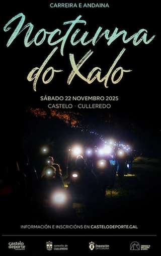Fechas, información, programa, cartel, imágenes, mapa y ubicación de VII Nocturna do Xalo (2025) en Culleredo