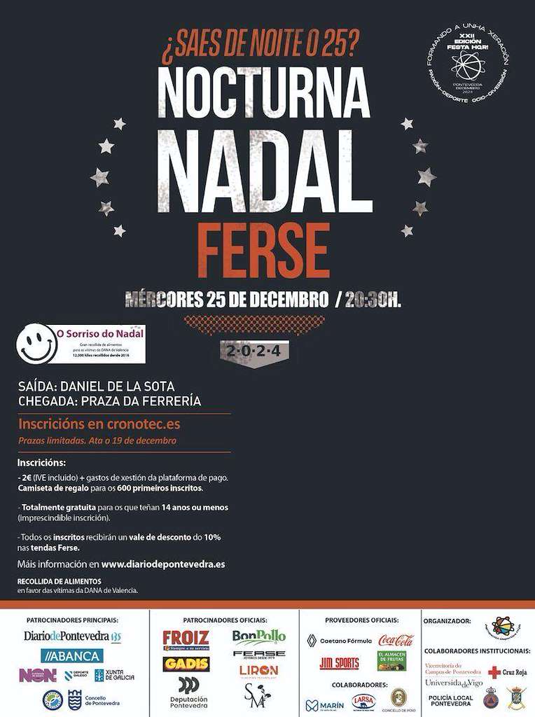 Nocturna Nadal Ferse en Pontevedra