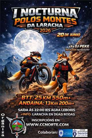 Fechas, información, programa, cartel, imágenes, mapa y ubicación de I Nocturna Polos Montes da Laracha (2026)