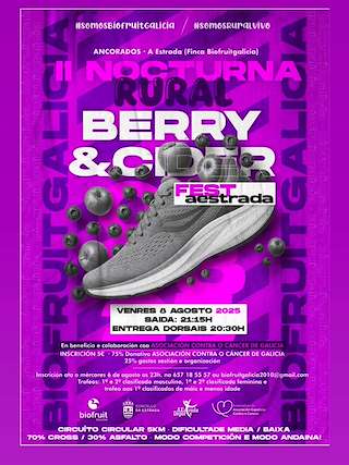 Fechas, información, programa, cartel, imágenes, mapa y ubicación de II Nocturna Rural Berry & Cider Fest  en  A Estrada