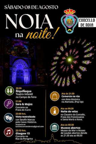 Fechas, información, programa, cartel, imágenes, mapa y ubicación de Noia na Noite (2026)