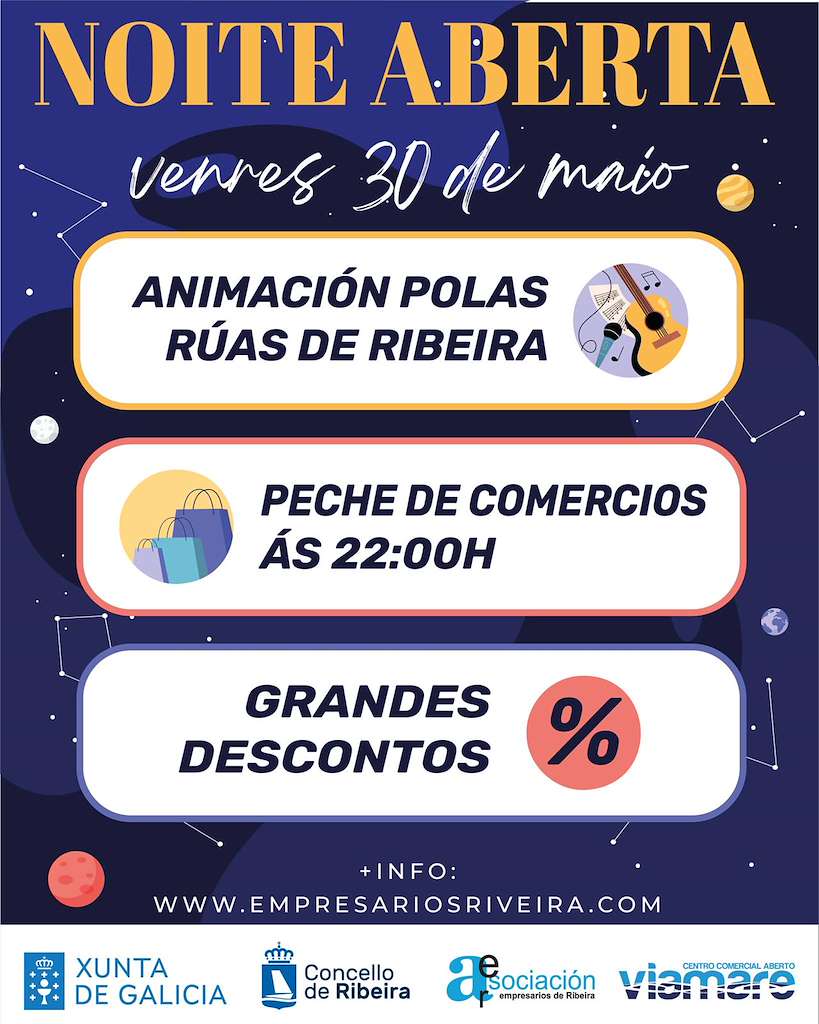 Noite Aberta en Ribeira