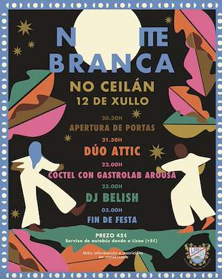 Fechas, información, programa, cartel, imágenes, mapa y ubicación de Noite Branca no Ceilán  en  Outes