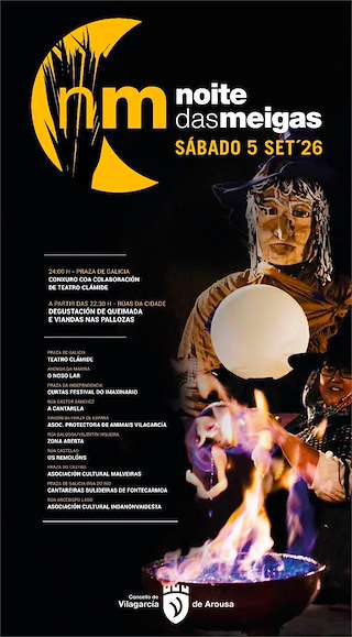 Fechas, información, programa, cartel, imágenes, mapa y ubicación de Noite das Meigas (2026) en Vilagarcía de Arousa