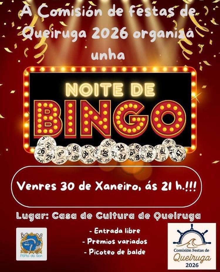 Noite de Bingo de Queiruga en O Porto do Son