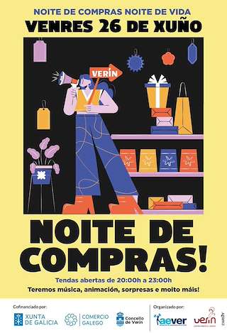 Fechas, información, programa, cartel, imágenes, mapa y ubicación de Noite de Compras (2026)  en  Verín