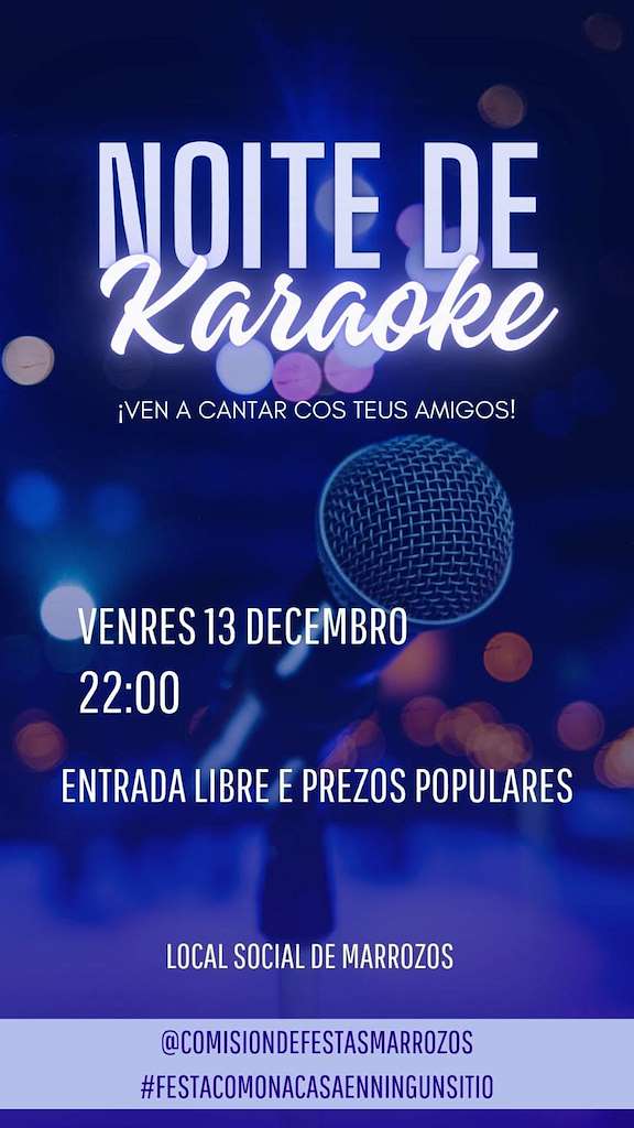Noite de Karaoke de Marrozos en Santiago de Compostela
