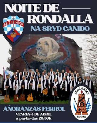 Fechas, información, programa, cartel, imágenes, mapa y ubicación de Noite de Rondalla de Canido  en  Ferrol