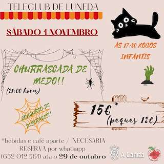 Fechas, información, programa, cartel, imágenes, mapa y ubicación de Noite de Samaín de Luneda (2025)  en  A Cañiza