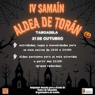 Fechas, información, programa, cartel, imágenes, mapa y ubicación de IV Noite de Samaín de Torán (2025)  en  Taboadela