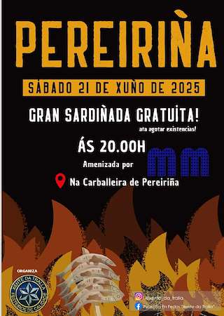 Fechas, información, programa, cartel, imágenes, mapa y ubicación de Noite de San Xoán de Pereiriña  en  Cee