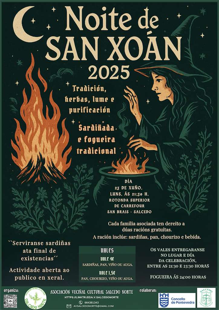 Noite de San Xoán de Salcedo Norte en Pontevedra