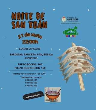 Fechas, información, programa, cartel, imágenes, mapa y ubicación de Noite de San Xoán de Velle  en  Ourense