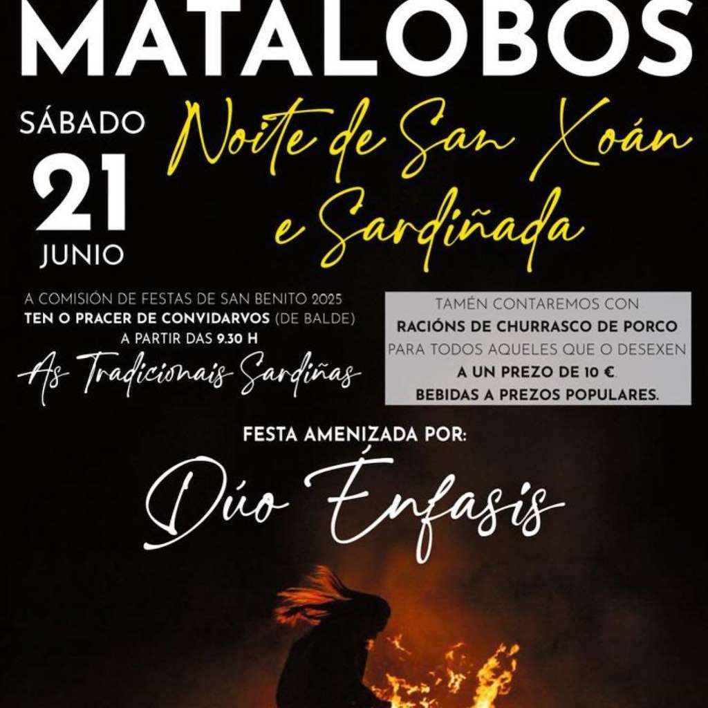 Noite de San Xoán e Sardiñada de Matalobos en A Estrada