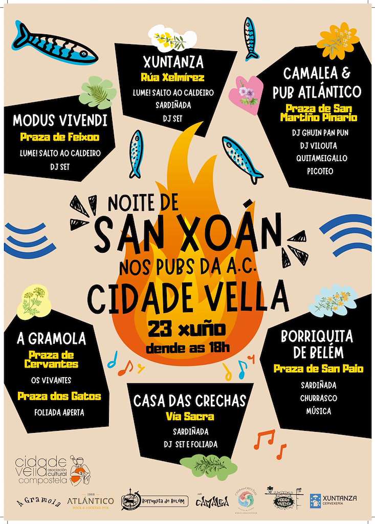 Noite de San Xoán na Cidade Vella (2025) en Santiago de Compostela