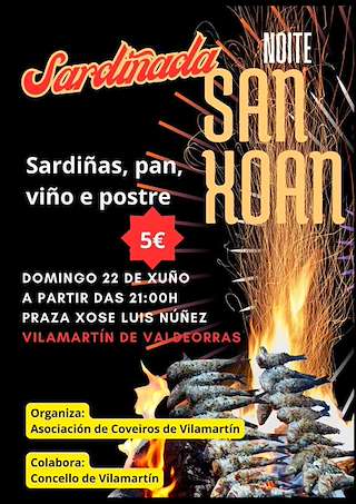 Fechas, información, programa, cartel, imágenes, mapa y ubicación de Noite de San Xoán  en  Vilamartín de Valdeorras