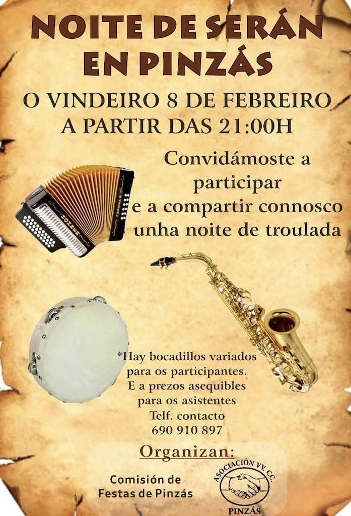 Noite de Serán de Pinzás en Tomiño